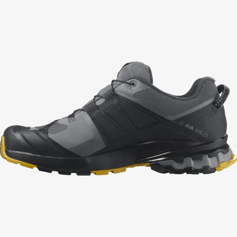 Black / Grey Salomon Xa Wild GTX Men's Trail Running Shoes | IE NU6379